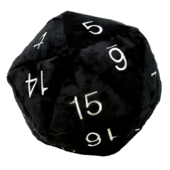 D20 Novelty Plush - Black